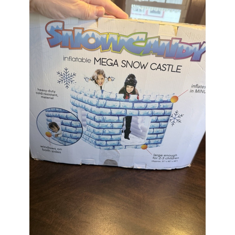 SnowCandy Inflatable Mega Snow Castle NEW 51x40x48